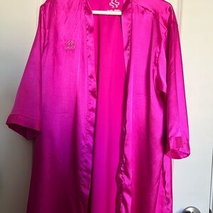 Unice Pink Satin Robe